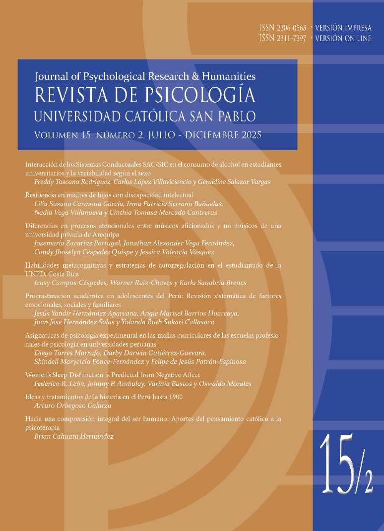 					Ver Vol. 15 Núm. 2 (2025): Revista de Psicología
				